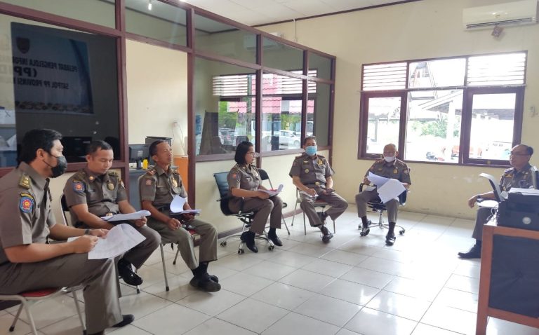 Bahas Daftar Informasi Publik, PPID Pelaksana Satpol PP Provinsi Kalteng Adakan Rapat