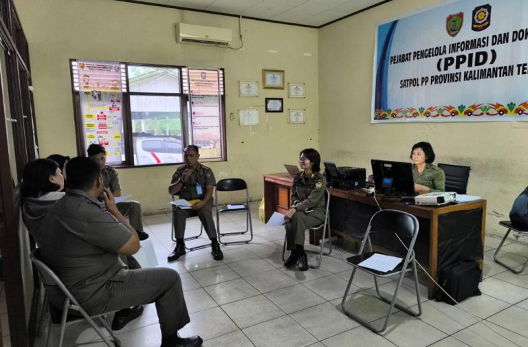 PPID Pelaksana Satpol PP Kalteng Evaluasi SAQ dan Mantapkan Inovasi Layanan Informasi Publik